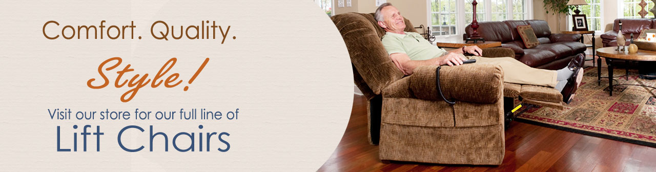 Comfort, Quality, and Style. Shop online and choose your lift chair!
